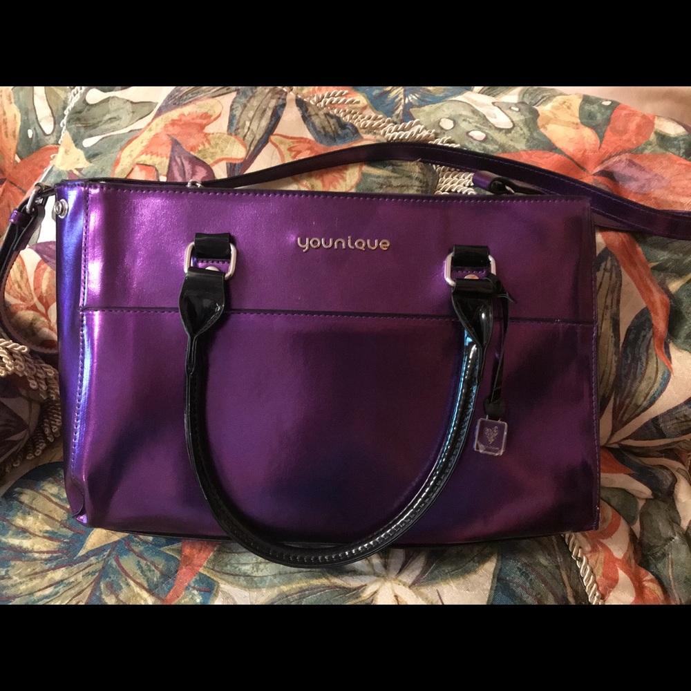 Purple Younique Tote/Makeup Bag - Like New